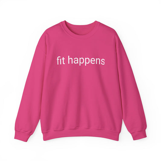 “Fit happens” Unisex Heavy Blend™ Crewneck Sweatshirt